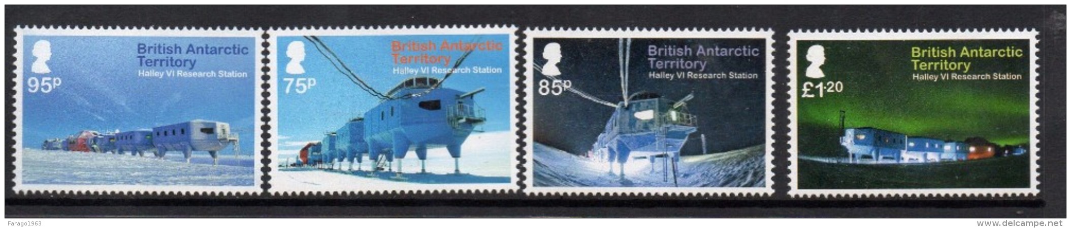 2013 British Antarctic Territory Halley Station Complete Set Of 4 MNH - Unused Stamps