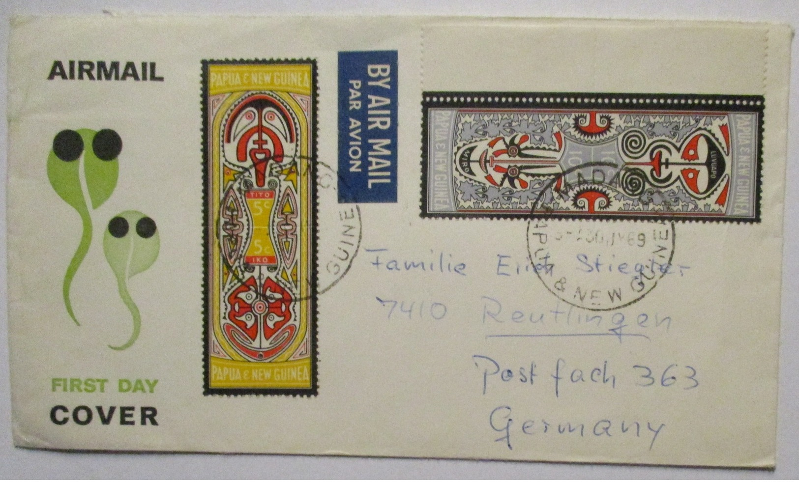 Papua Neuguinea Luftpostbrief 1969 Von Madang Nach Deutschland (67687) - Papua-Neuguinea