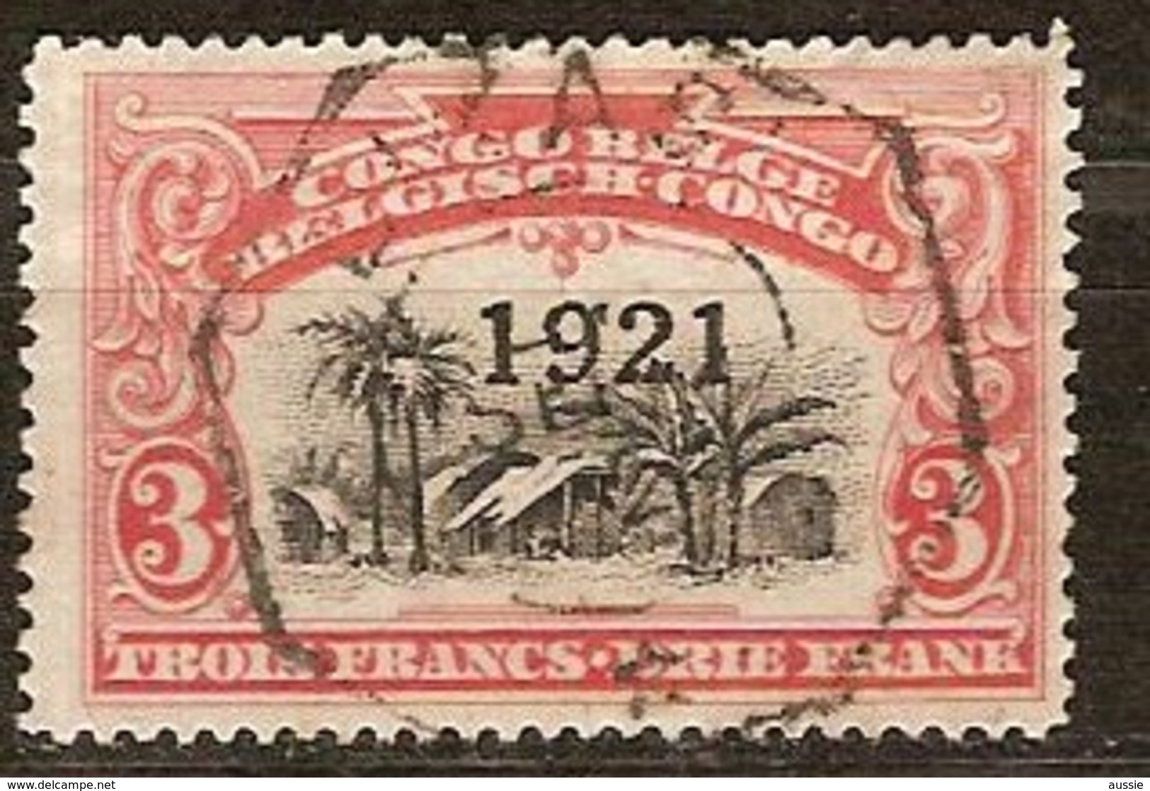 Belgisch Congo Belge 1921 OCBn°  92 (o) Oblitéré Cote 3,25 Euro - Oblitérés
