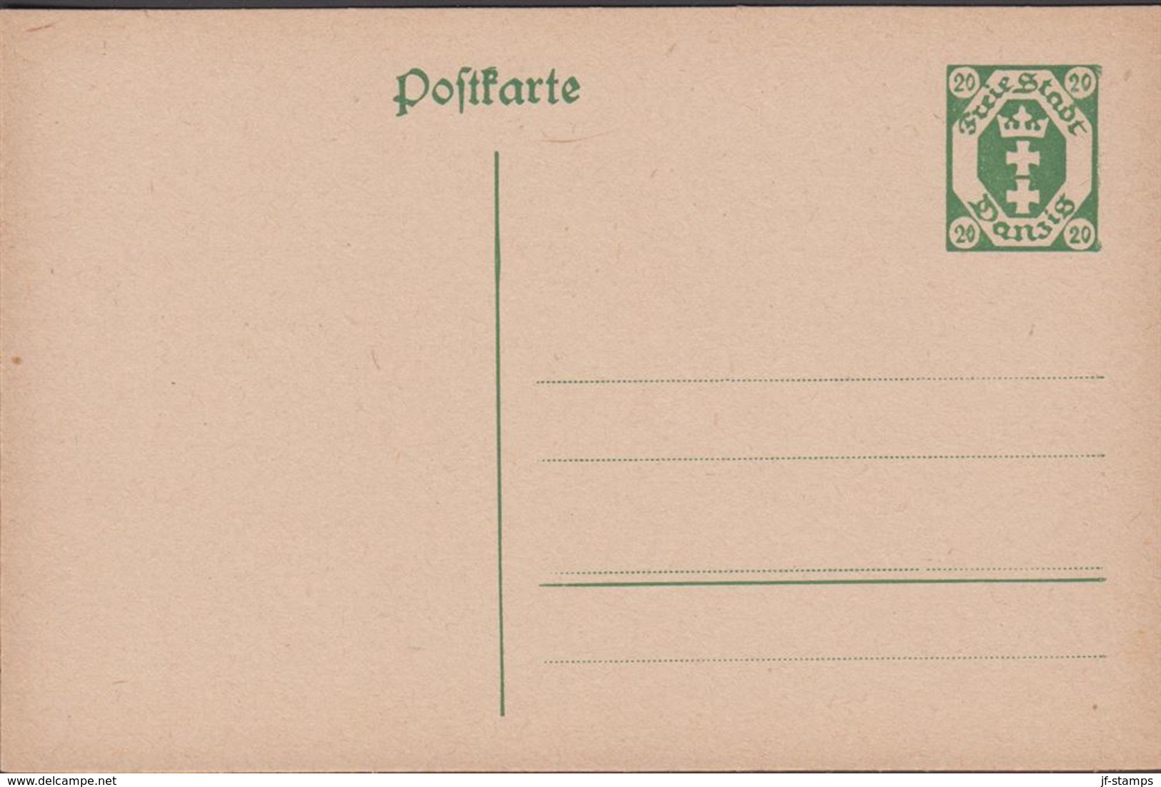 1921. Postkarte. 20 Pf. () - JF310374 - Ganzsachen