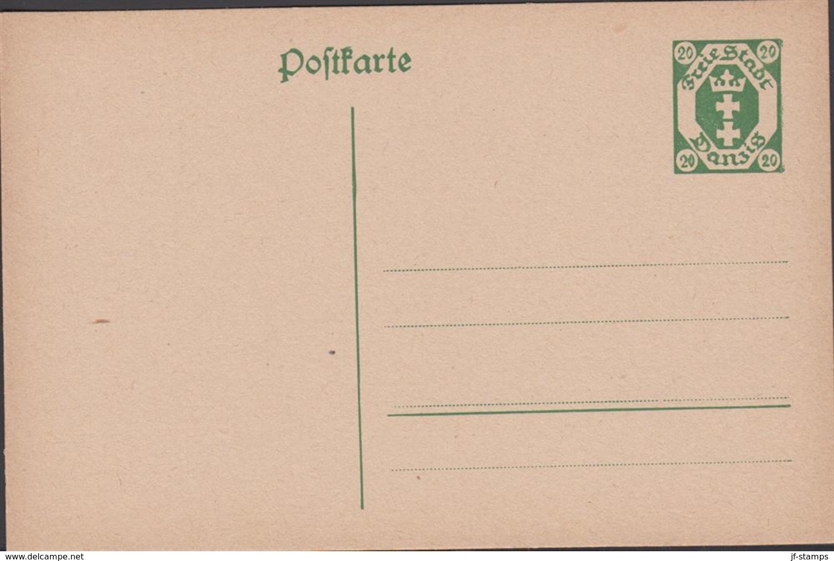 1921. Postkarte. 20 Pf. () - JF310375 - Postal  Stationery