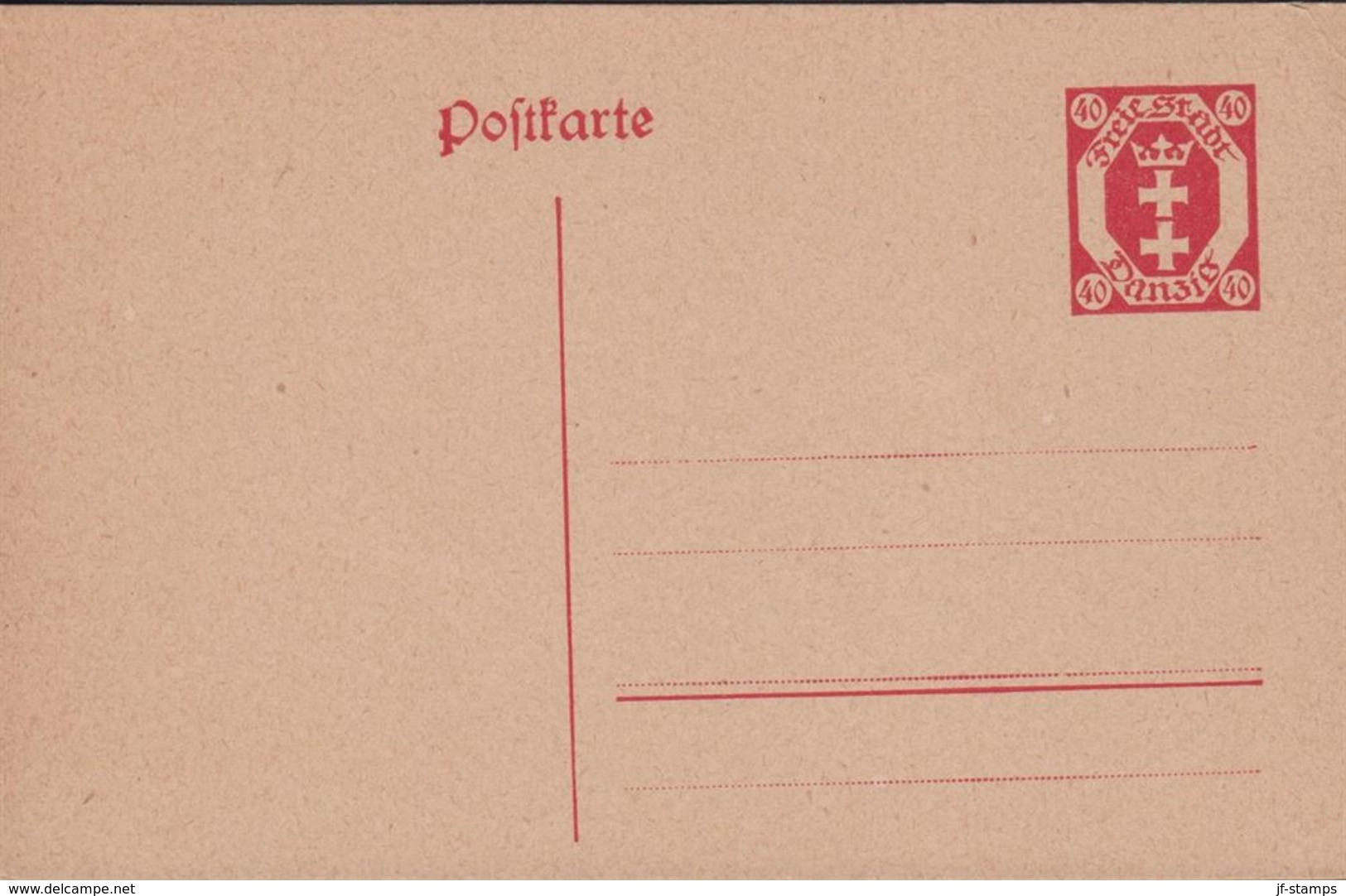 1921. Postkarte. 40 Pf. () - JF310380 - Postal  Stationery