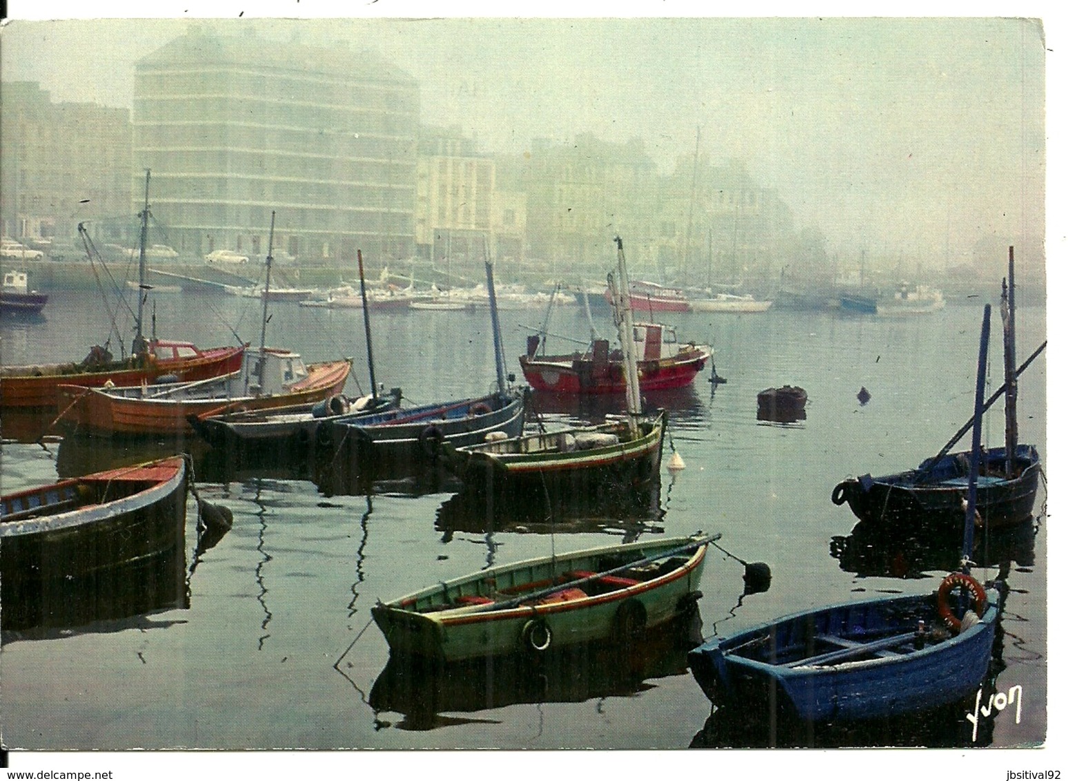 50   CHERBOURG   Le Port Au Petit Matin    Cpm Voyagée En 1974 - Cherbourg