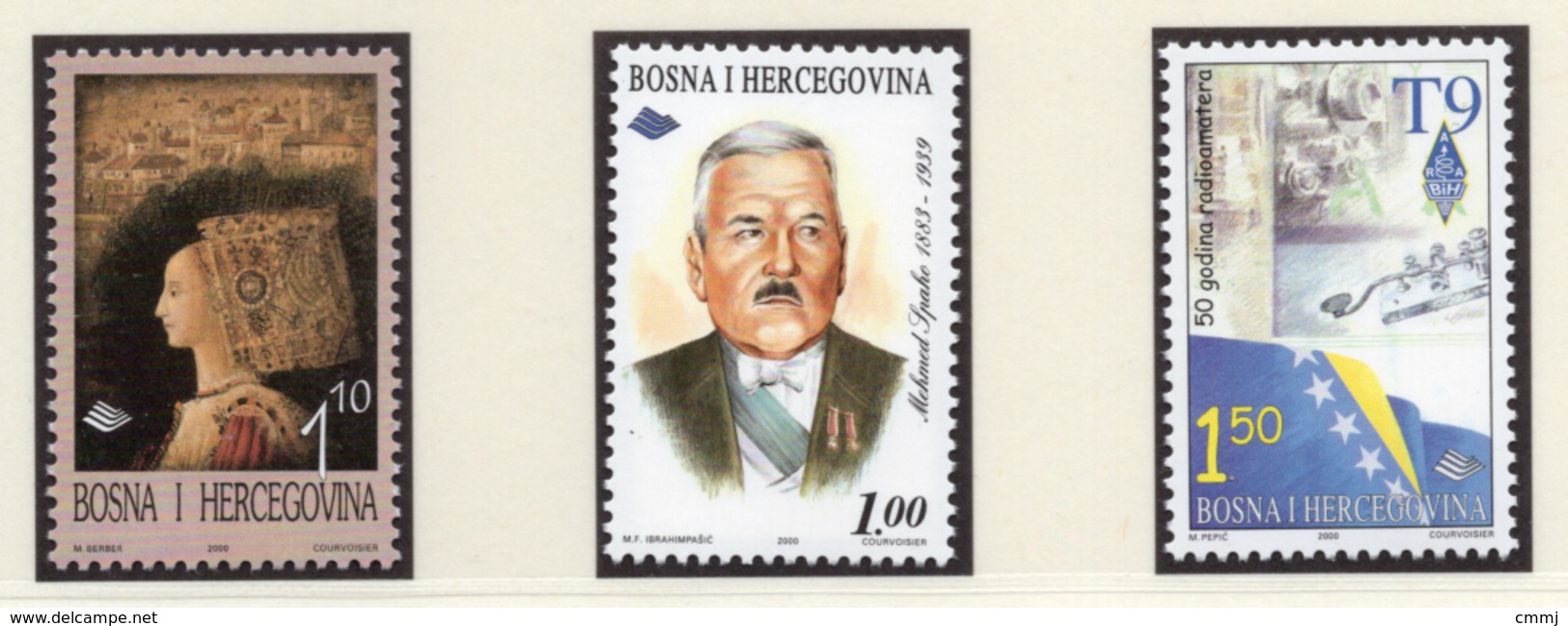 2000 - BOSNIA ERZEGOVINA - Mi.  Nr. 188/190 - NH - (UP121.27) - Bosnia Erzegovina