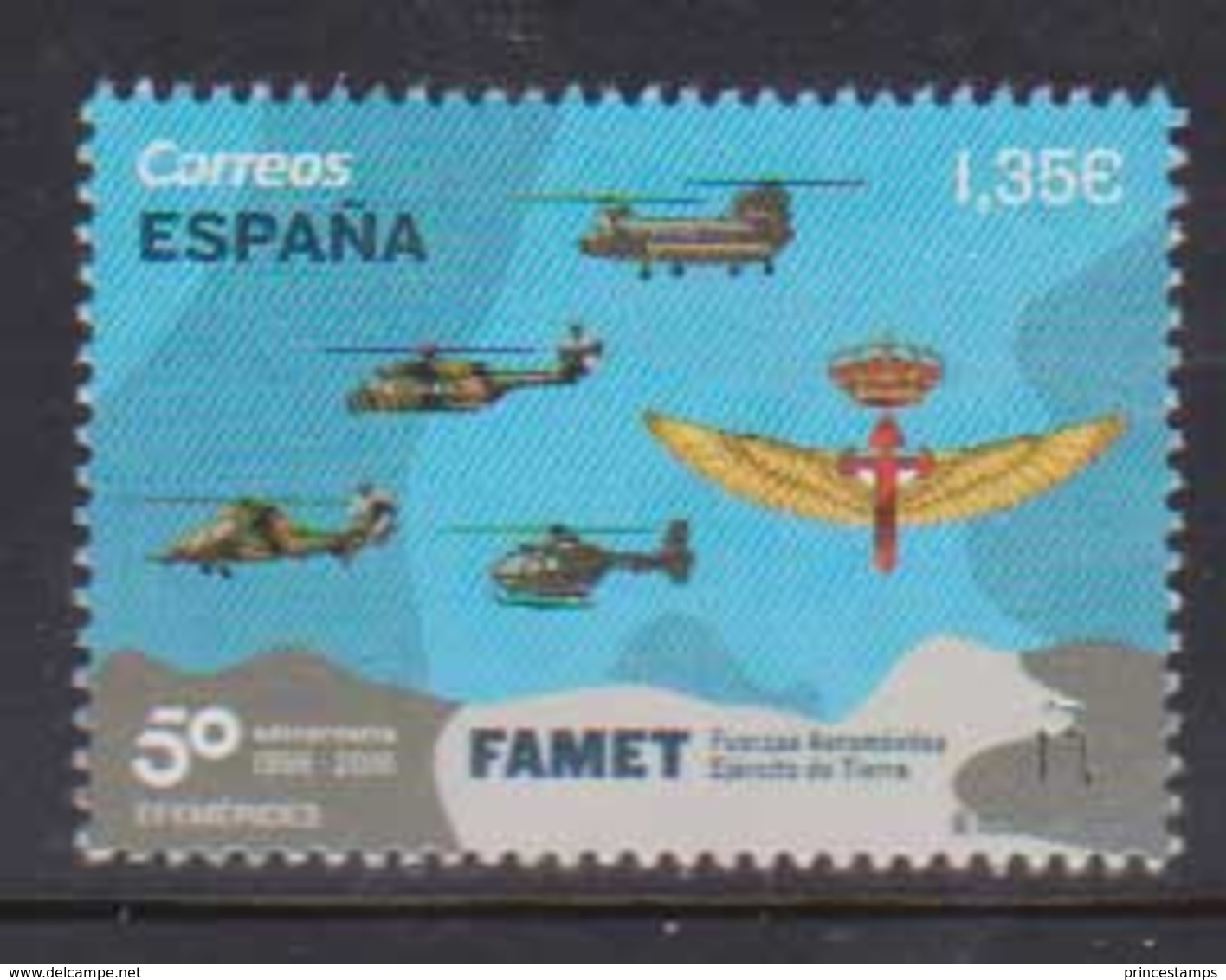 Spain (2018) - Set - /  Flugzeug - Helicopter - Military - Army - Soldier - Helikopters