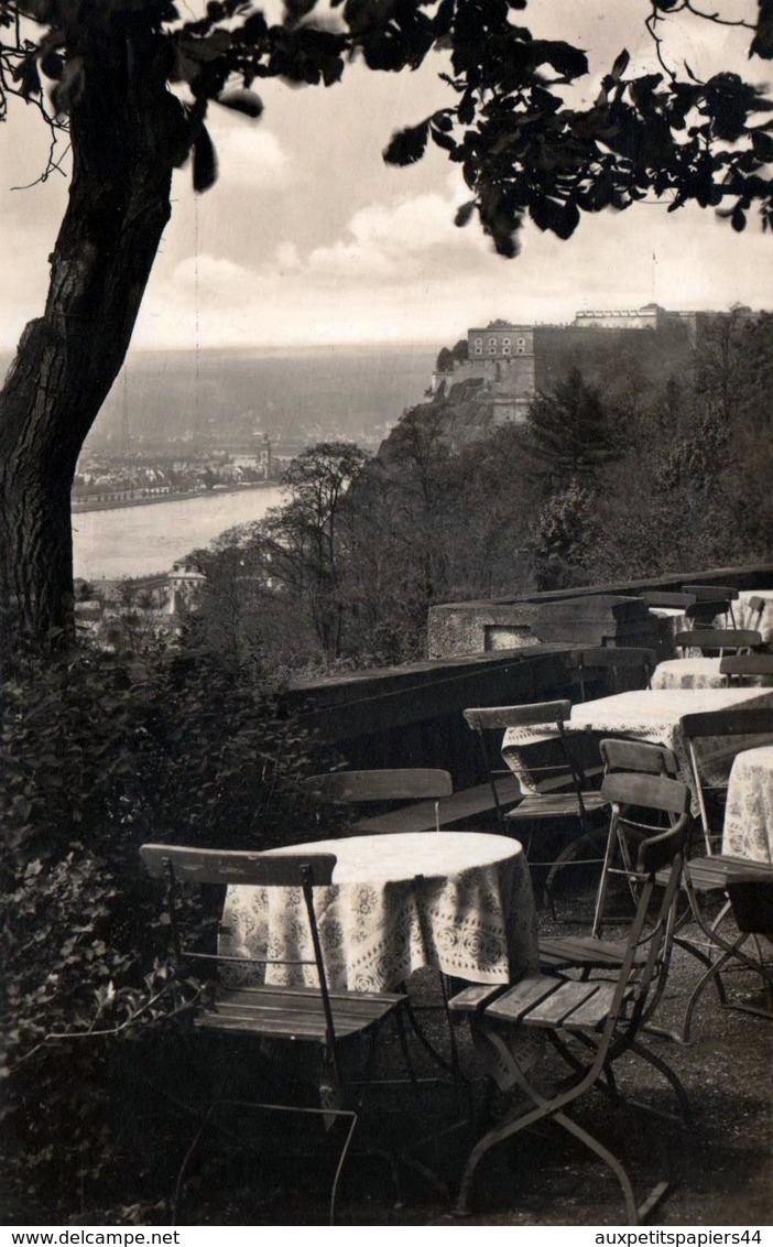 CPSM Café Restaurant Viktoriagarten Sur Koblenz En 1937 - Ecrite & Circulée - Koblenz