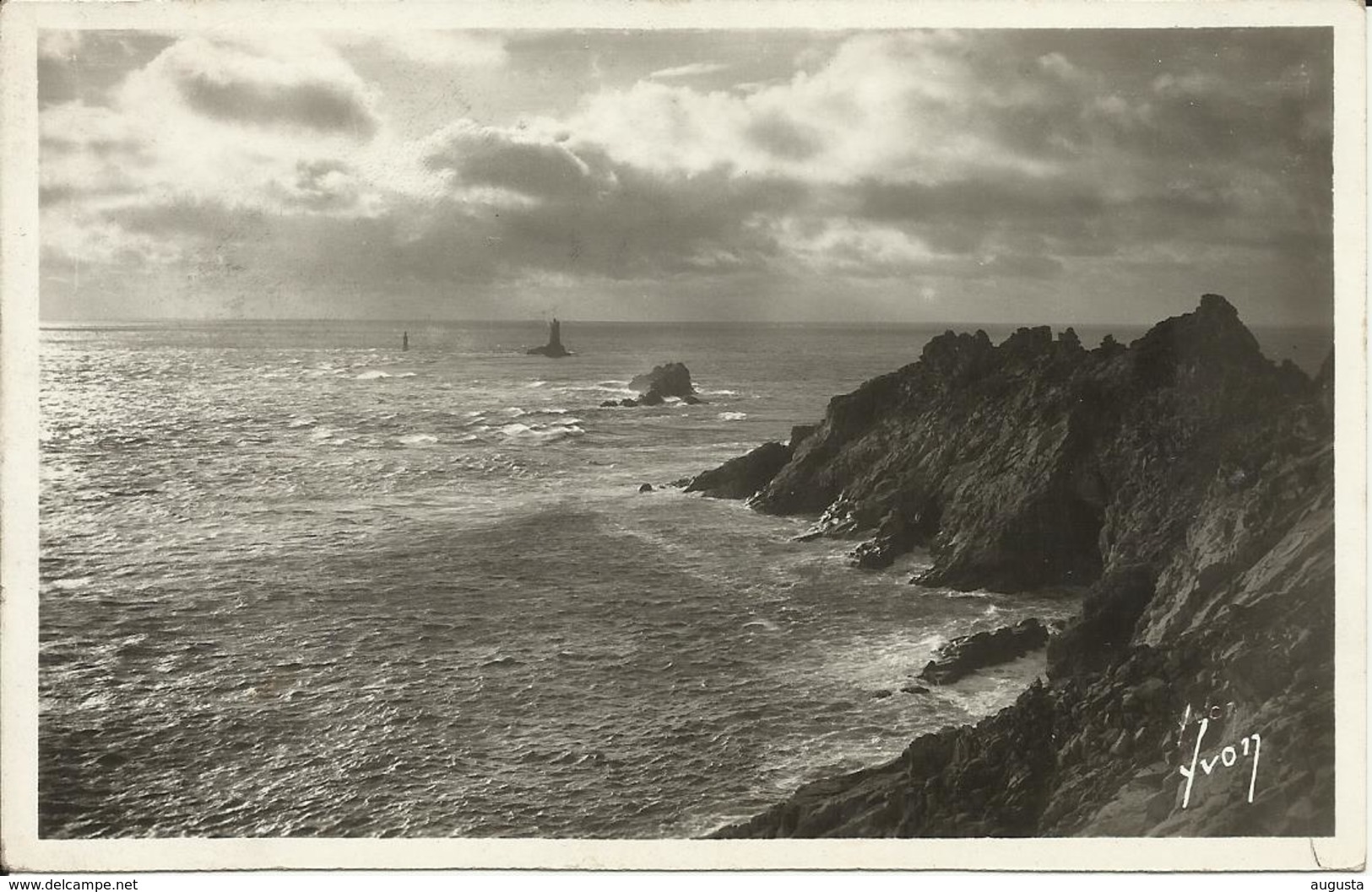 Audierne (29) Cachet Manuel 16/08/1938 Sur CP Pointe Du Raz - Timbre YT N°315 - 1961-....