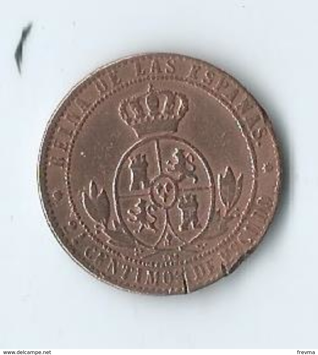 2½ Centimos De Escudo Isabel II 1868 - Münzen Der Provinzen
