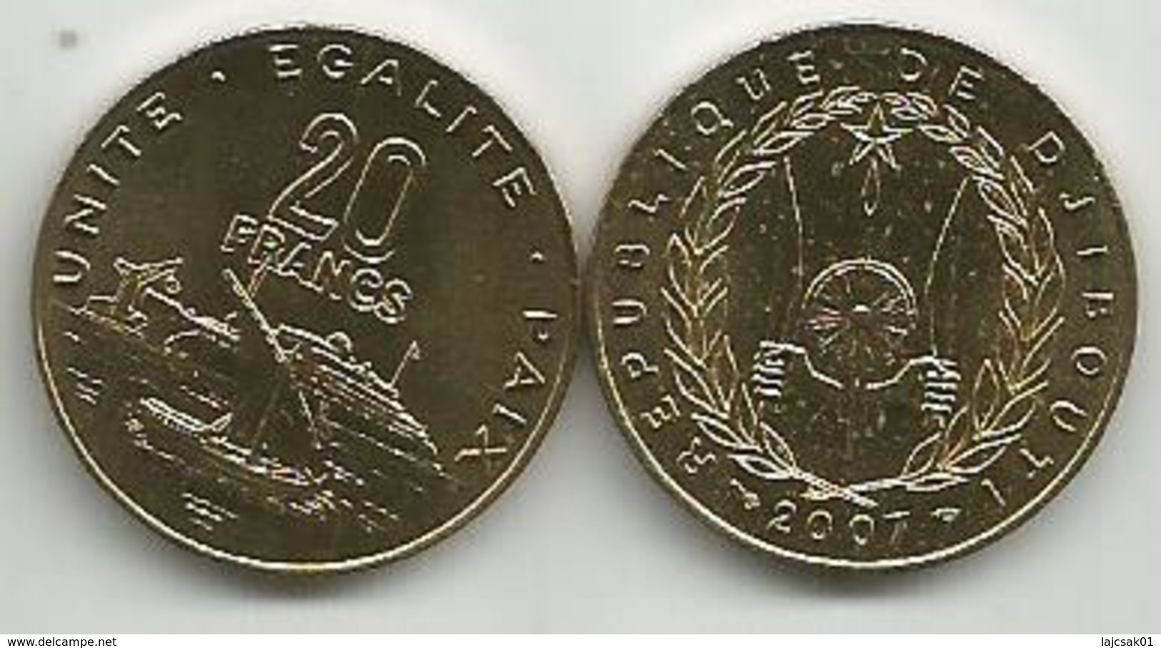 Djibouti 20 Francs 2007. High Grade - Djibouti