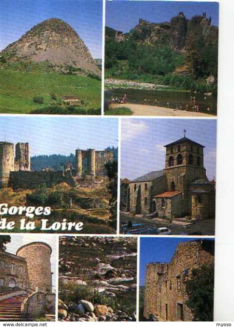 43 GORGES DE LA LOIRE Gerbier De Jonc Arlempdes Bas En Basset Roche Baron Eglise Retournac Chateau Monistrol Aurec - Autres & Non Classés