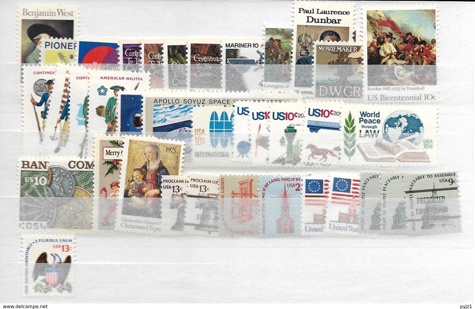 1975 MNH USA  Year Complete, Postfris** - Full Years