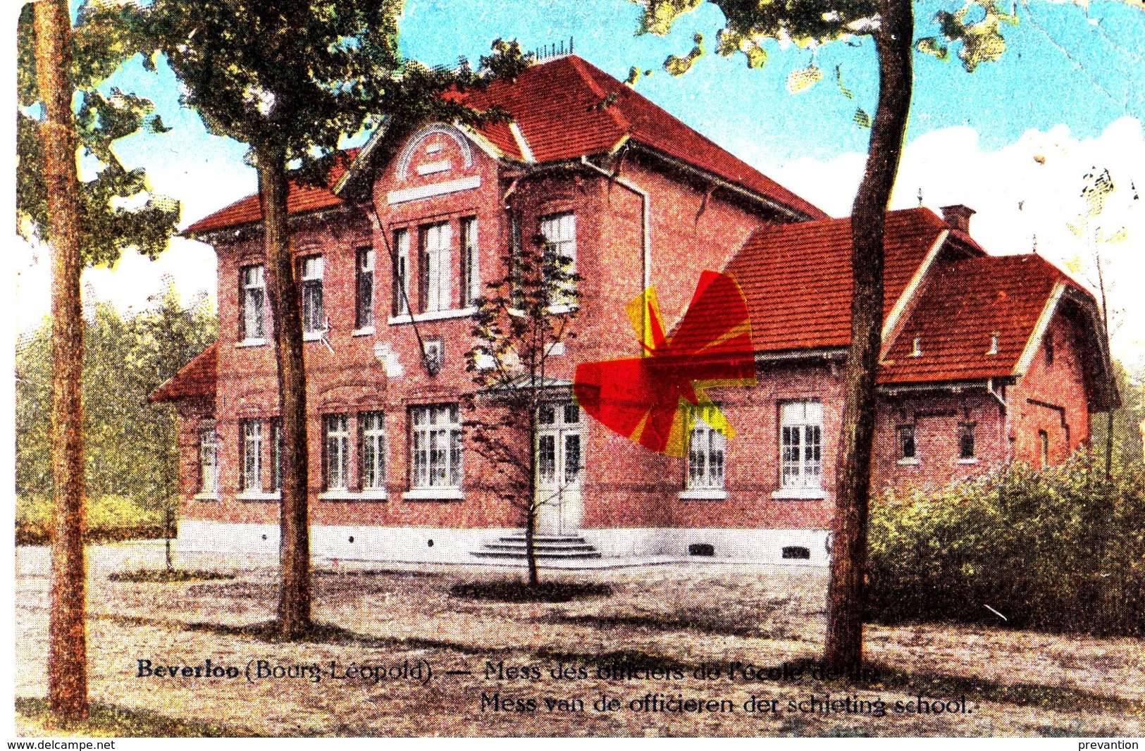 BEVERLOO - Mess Des Officiers De L'Ecole De Tir - Mess Van De Officierender Schieting School - Carte Circulée En 1919 - Leopoldsburg (Kamp Van Beverloo)