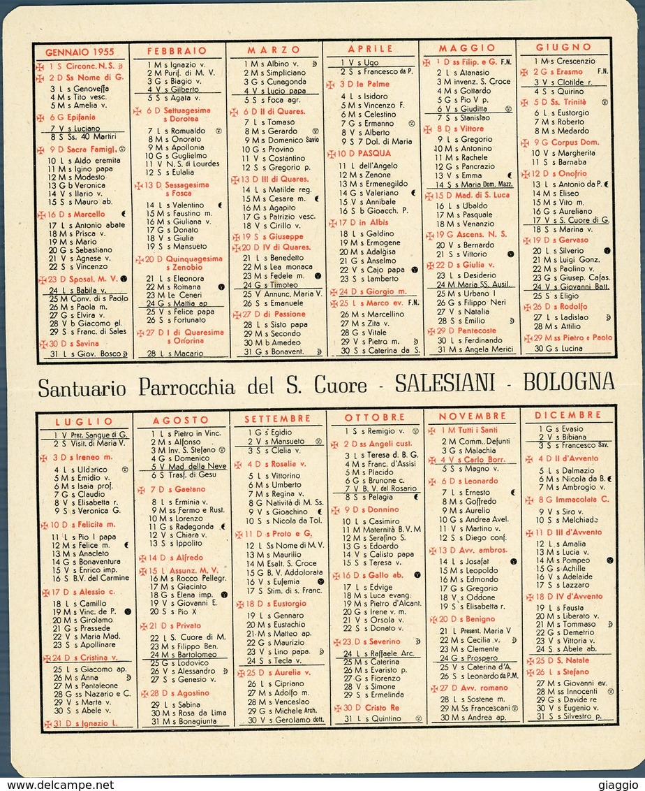 °°° Calendario Religioso 1955 °°° - Formato Piccolo : 1941-60