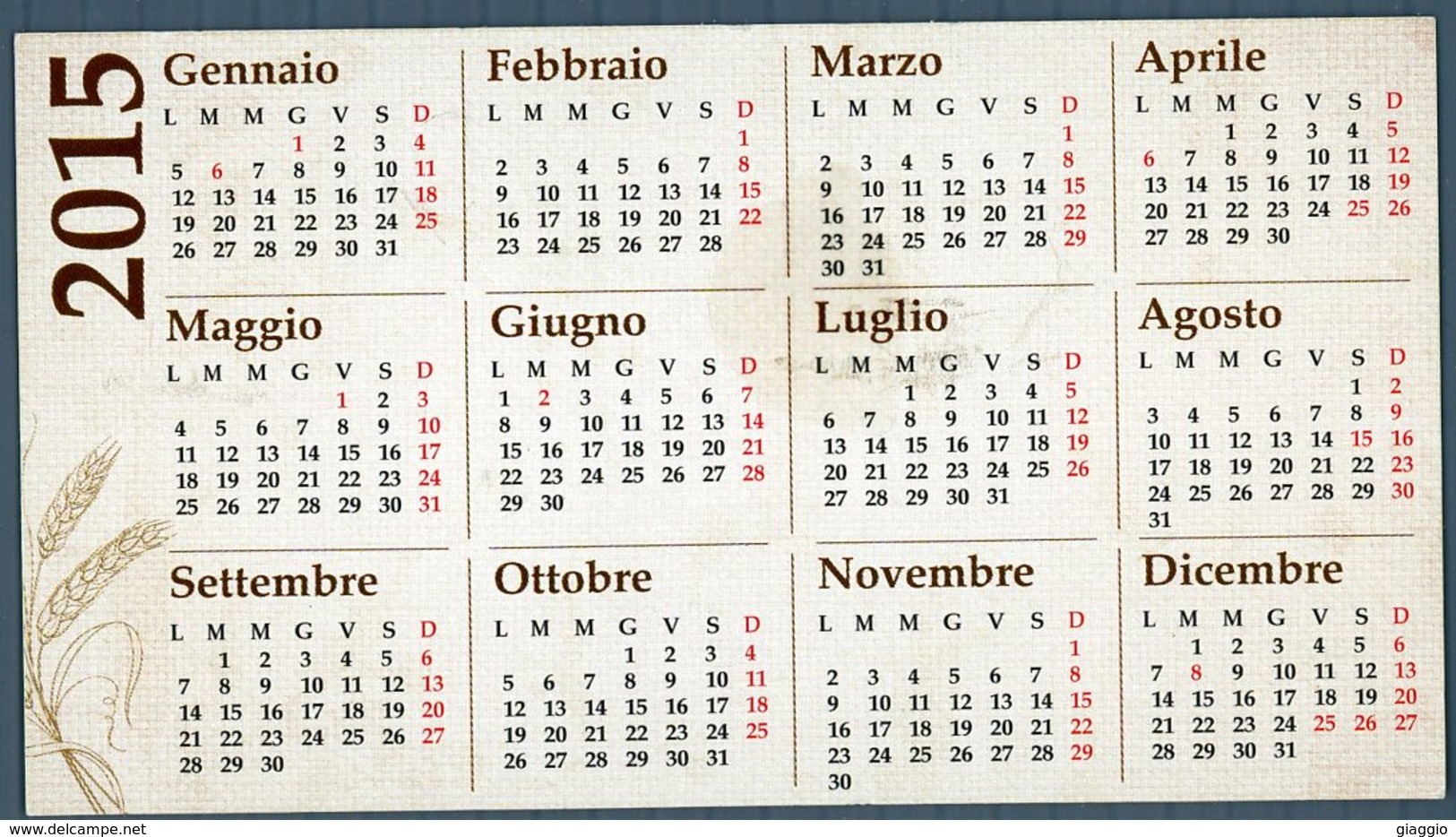 °°° Calendario Religioso 2015 °°° - Formato Piccolo : 2001-...