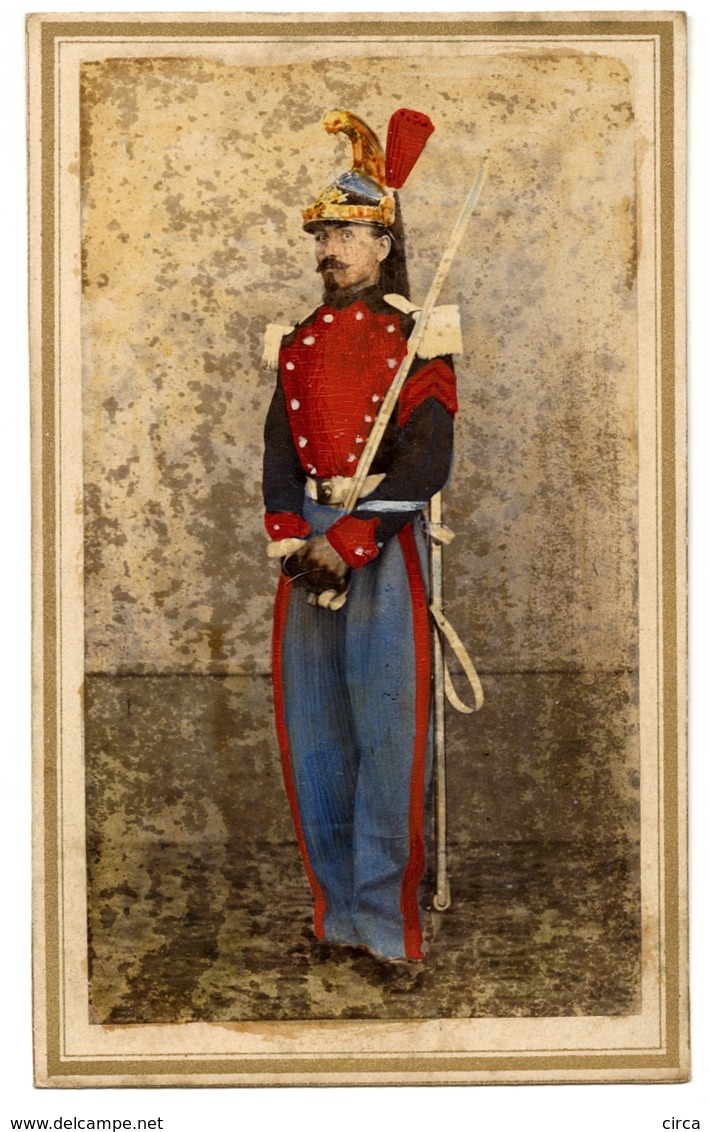 Soldat, Militaire à Identifier, CDV Réhaussée - Old (before 1900)