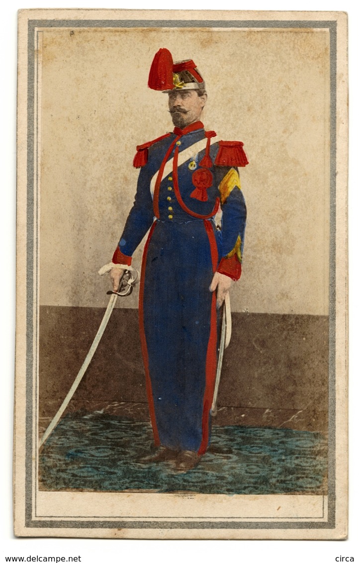 Soldat, Militaire à Identifier, CDV Réhaussée - Anciennes (Av. 1900)