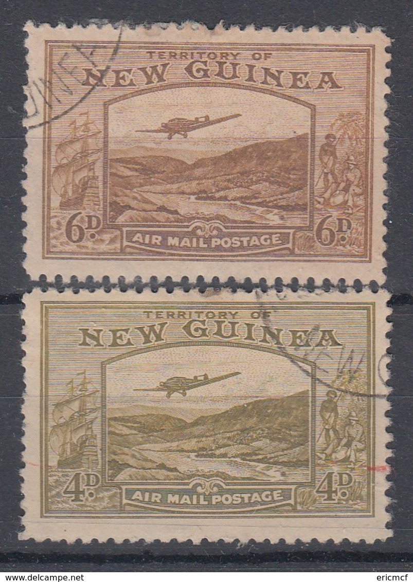 New Guinea 1939 Airmail 4d + 6d Used - Papua New Guinea