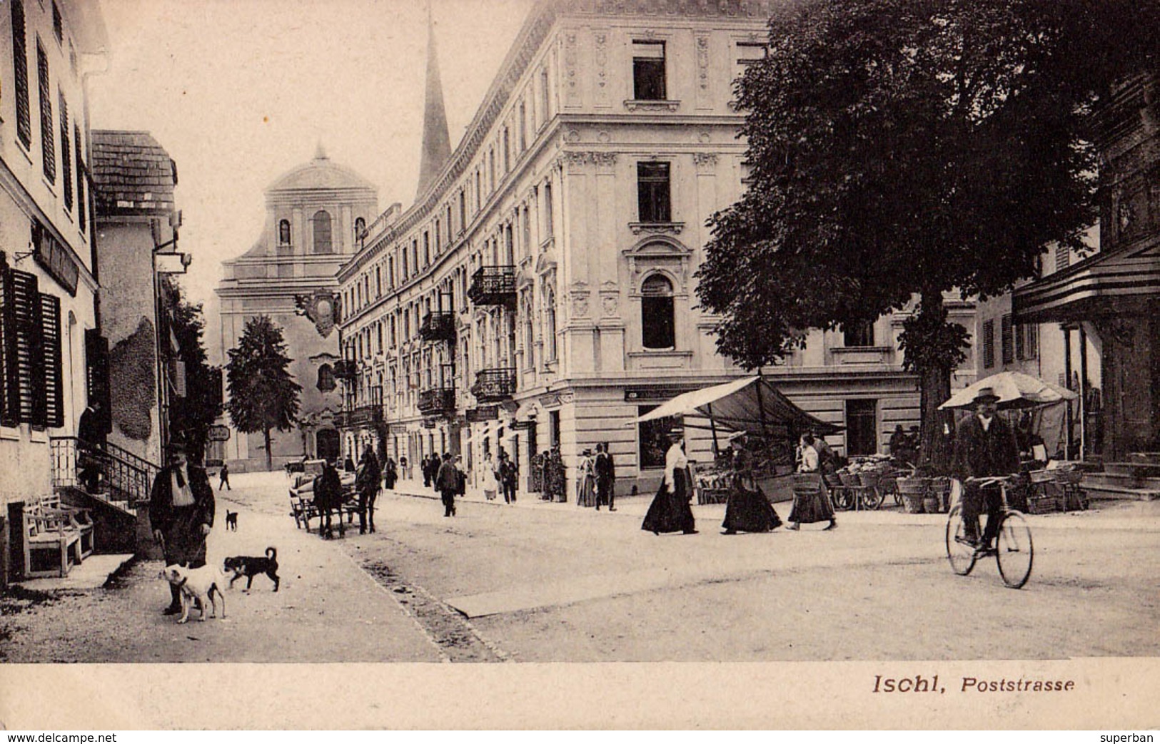 ISCHL : POSTSTRASSE / RUE DE LA POSTE / POST OFFICE STREET - ANNÉE / YEAR ~ 1905 - '10 (aa451) - Autres & Non Classés