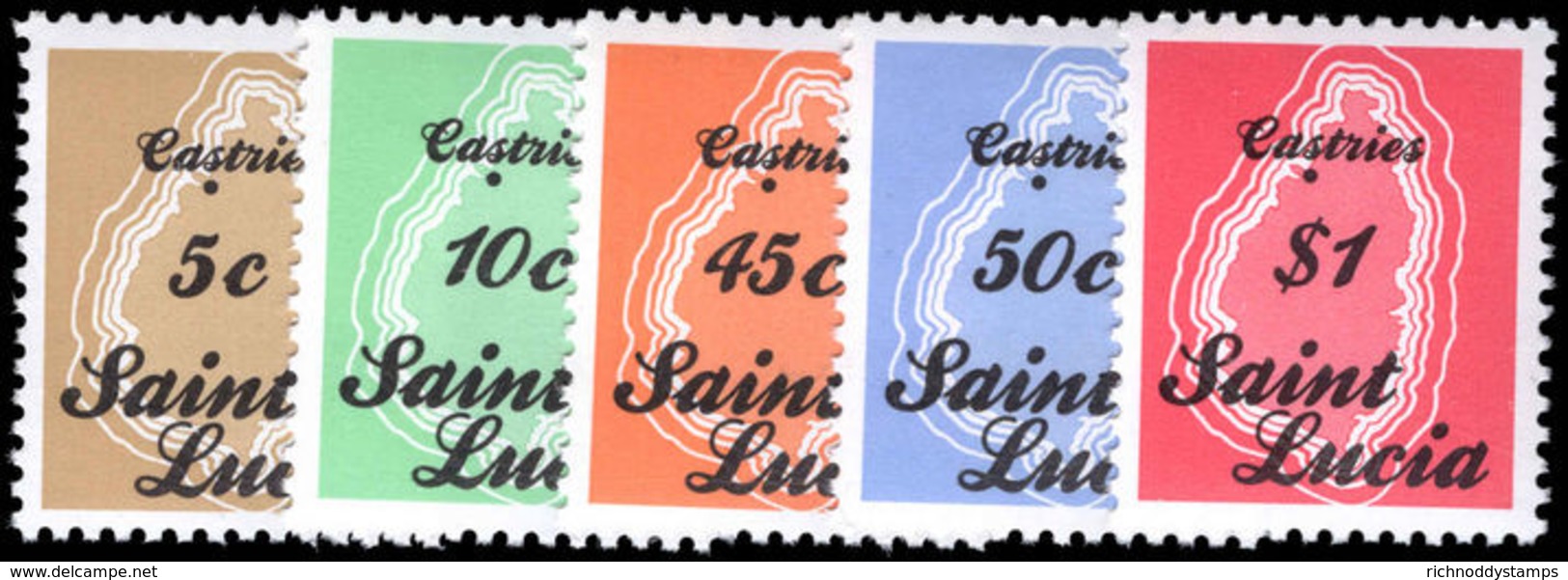 St Lucia 1987-89 Set Without Imprint Unmounted Mint. - St.Lucia (1979-...)
