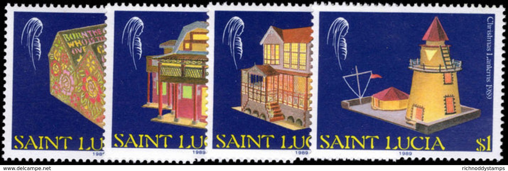 St Lucia 1989 Christmas Unmounted Mint. - St.Lucia (1979-...)