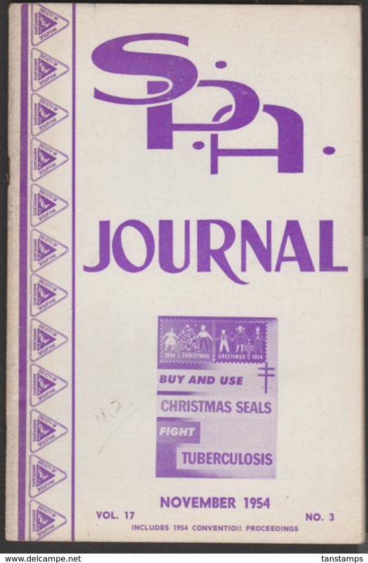 THE SPA JOURNAL, November, 1954, Organ Of The Society Of Philatelic Americans - Englisch (ab 1941)