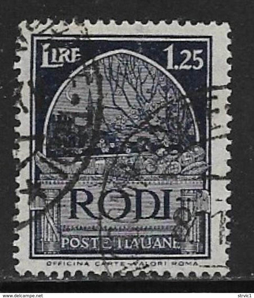 Italy Aegean Islands Rhodes Scott # 61 Used Crusaders Tomb, 1932 - Aegean (Rodi)