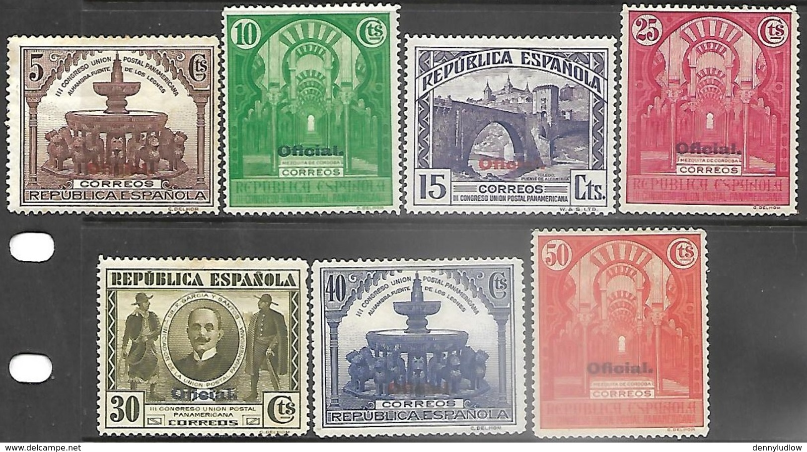 Spain  1931   Sc#O20-6  Officials  MH   2016 Scott Value $3.90 - Unused Stamps