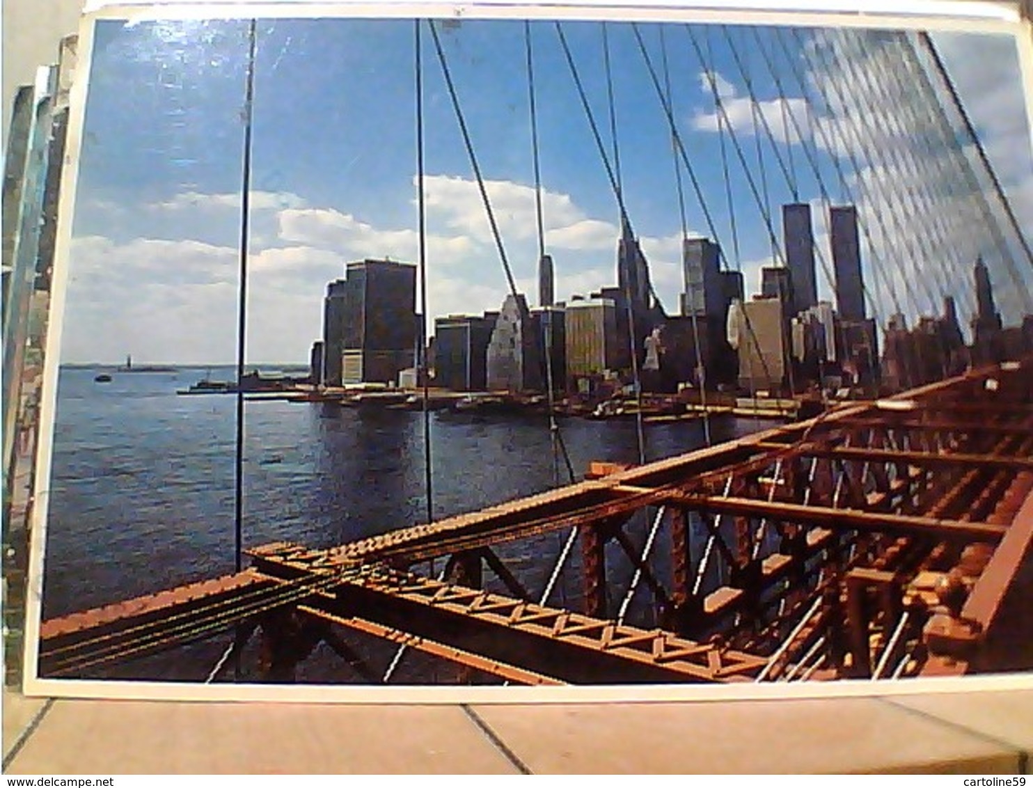 USA  NEW YORK  WORLD TRADE CENTER MANHATTAN  E BROOKLYN  BRIDGE VB1986 HA7847 - World Trade Center
