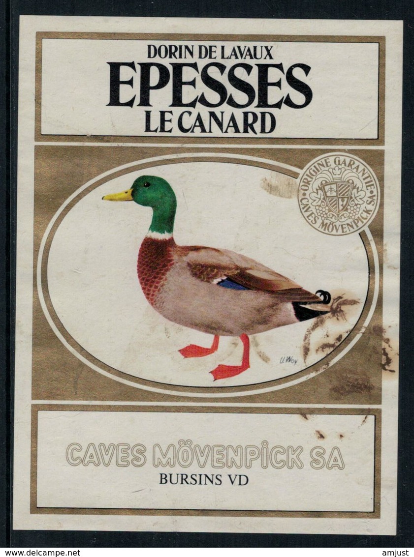 Rare // Etiquette De Vin //  Canards // Epesses, Le Canard - Enten