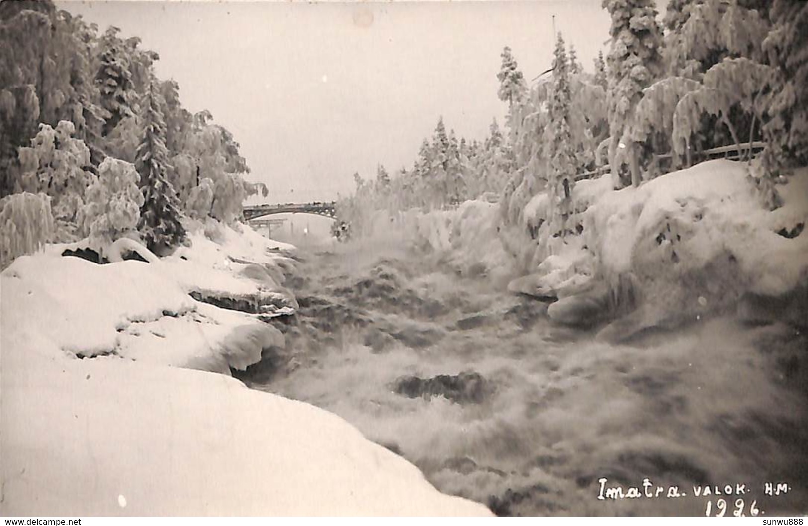 Suomi - Imatra Valok 1926 (animation On Bridge, White Backside) - Finlande