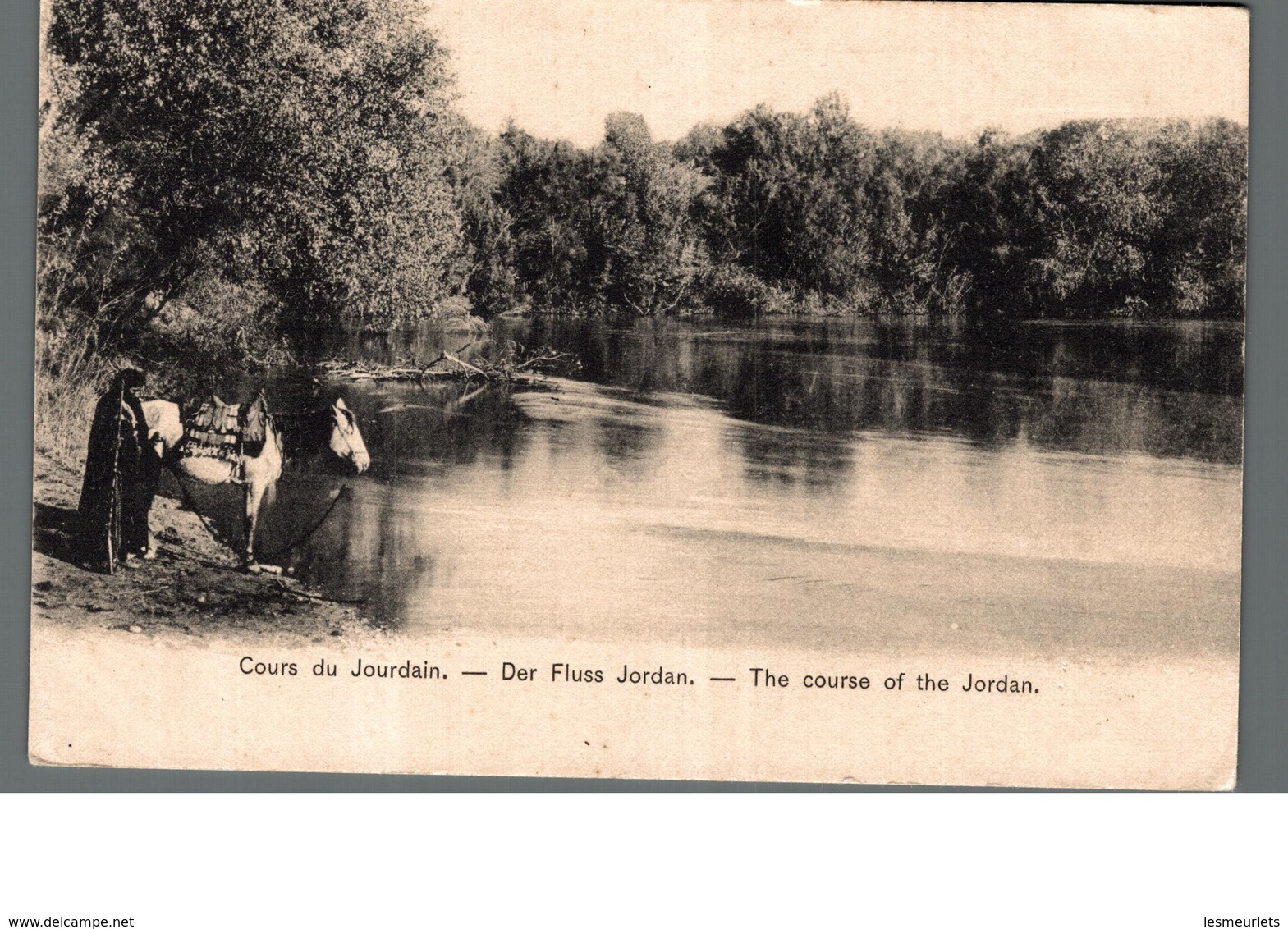 Cpa Palestine Cours Du Jourdain Der Fluss Jordan The Course Of The Jordan Déstockage à Saisir - Palestine