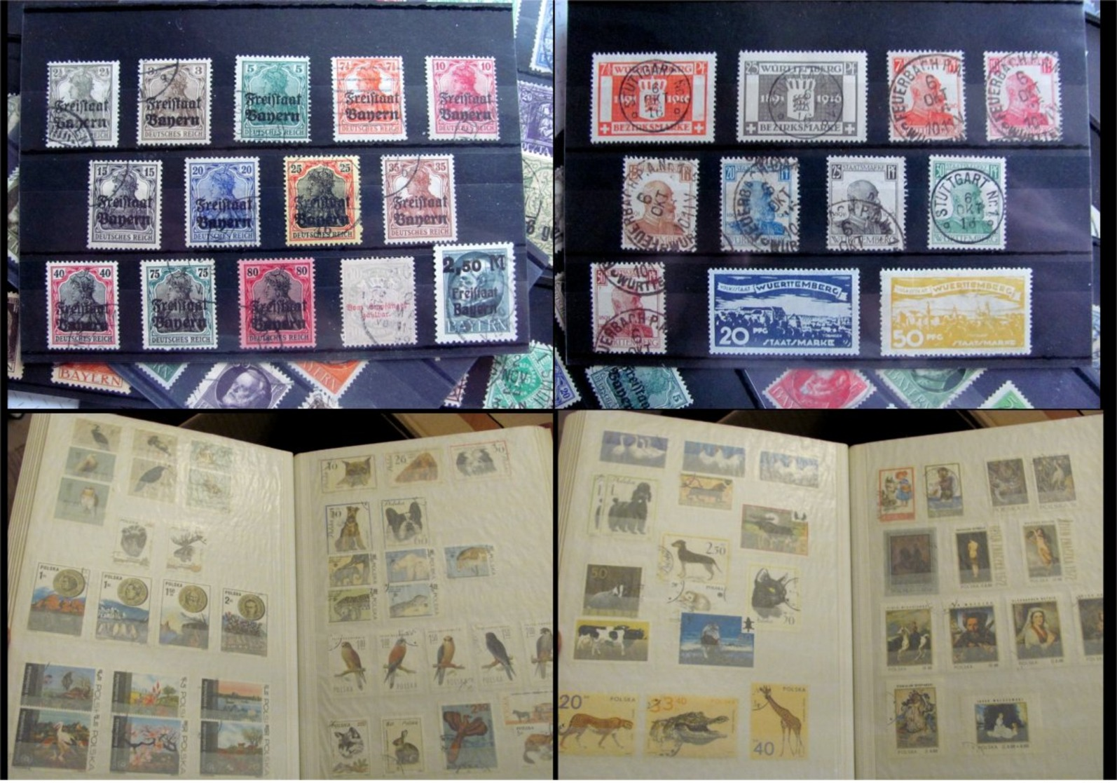 Lot with worldstamps in albums in mixed condition not all pictures are shown