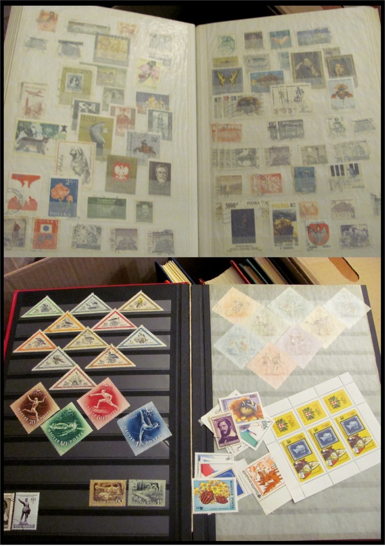 Lot with worldstamps in albums in mixed condition not all pictures are shown