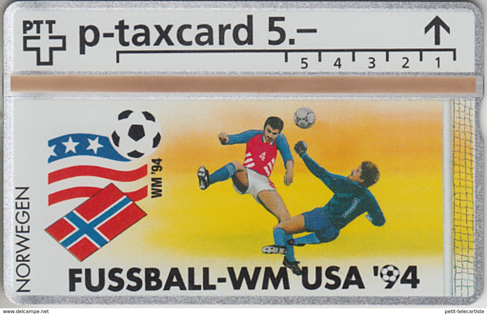 SUISSE - PHONE CARD - °TAXCARD-PRIVÉE *RARE *** FOOT-USA 1994 - 16/24 *** - Schweiz