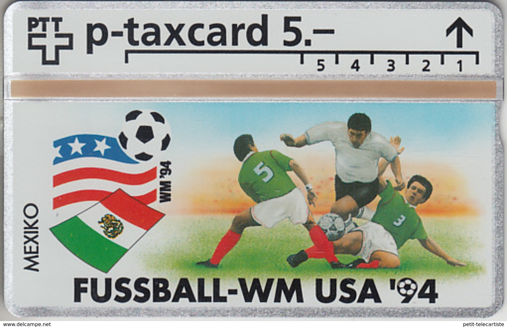 SUISSE - PHONE CARD - °TAXCARD-PRIVÉE *RARE *** FOOT-USA 1994 - 17/24 *** - Svizzera