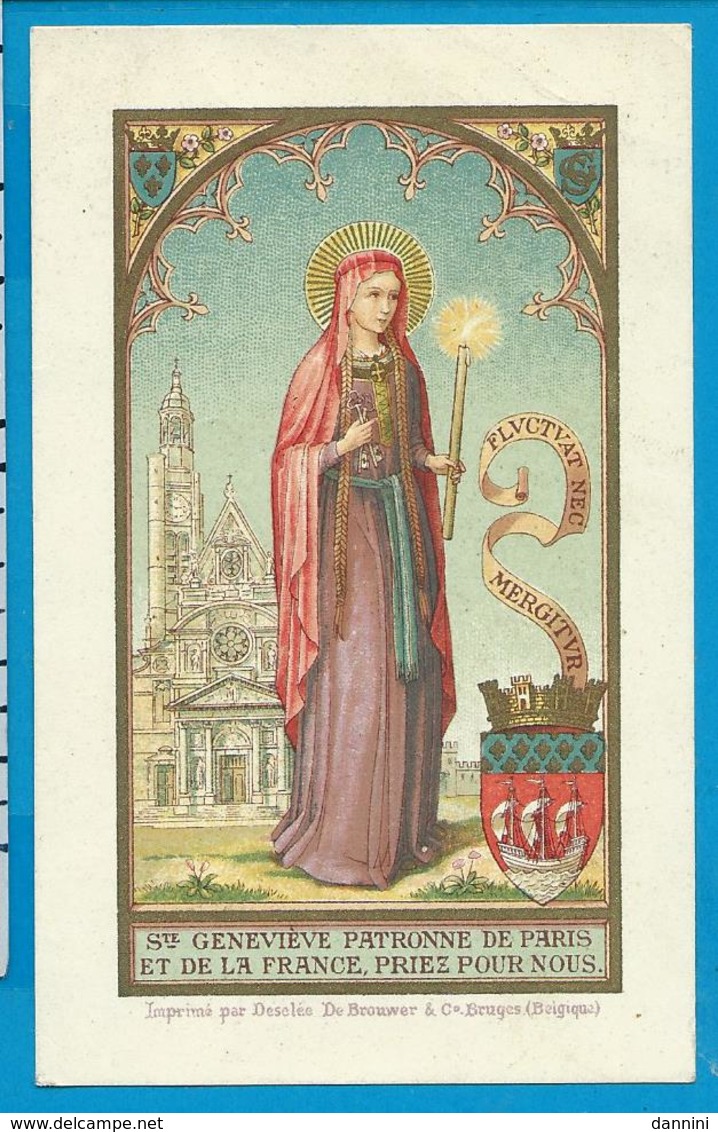Holycard    St. Geneviéve - Images Religieuses