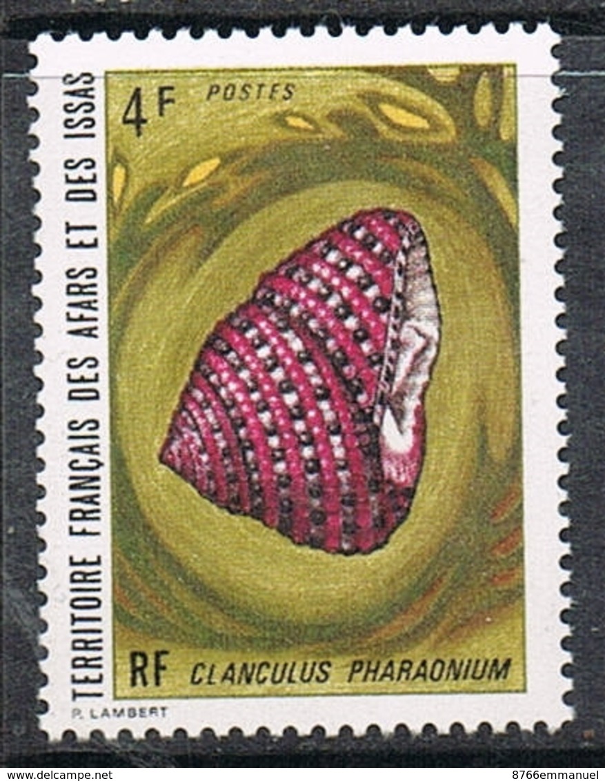 AFARS ET ISSAS N°377 N**  Coquillage - Unused Stamps