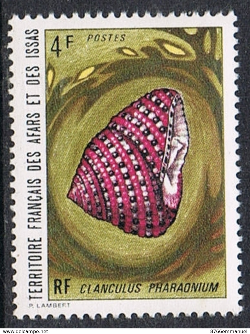 AFARS ET ISSAS N°377 N**  Coquillage - Unused Stamps