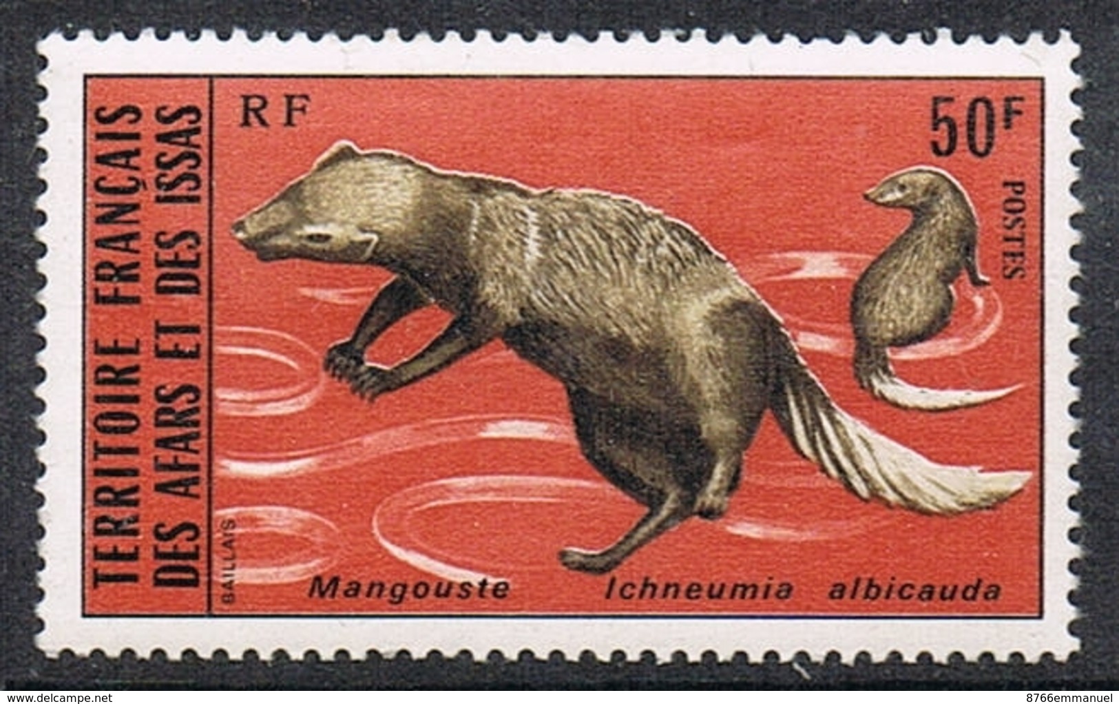 AFARS ET ISSAS N°397 N** Animal, Mangouste - Unused Stamps