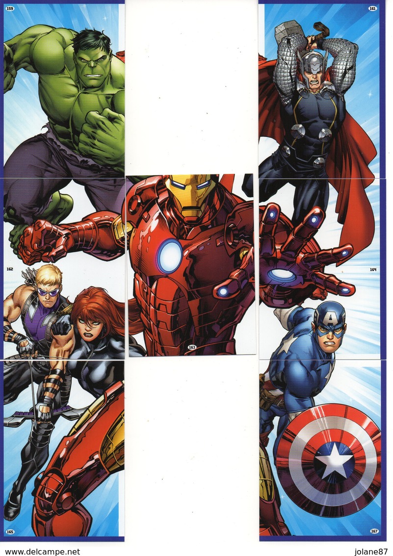 LOT DE   103 CARTES  TRADING CARD GAME  MARVEL AVENGERS  ATTAX 2010  +  LOT DE 28 CARTES EN DOUBLE