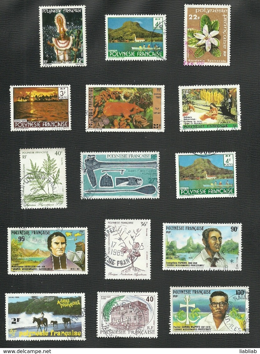 POLYNESIE   = 15 TIMBRES  POSTE - Collections, Lots & Séries