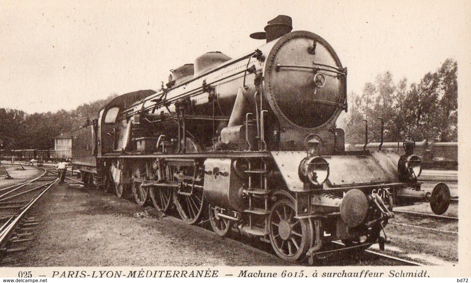 Locomotive " Machine 6015 " ( PARIS-LYON-MEDITERRANEE ) - Trains