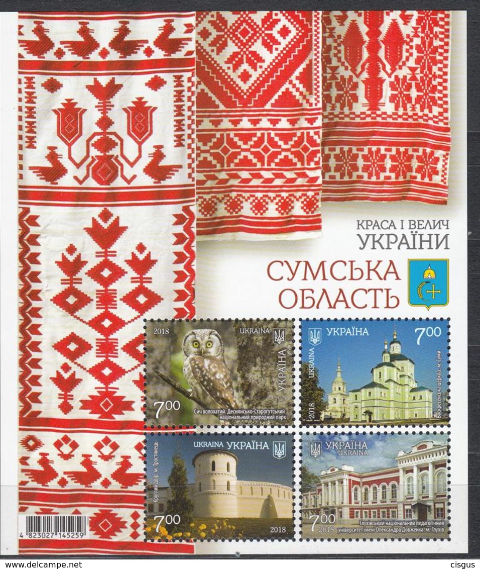 Ukraine MNH** 2018 Sumy Region Mi 1761-64 Bl.158 - Ukraine