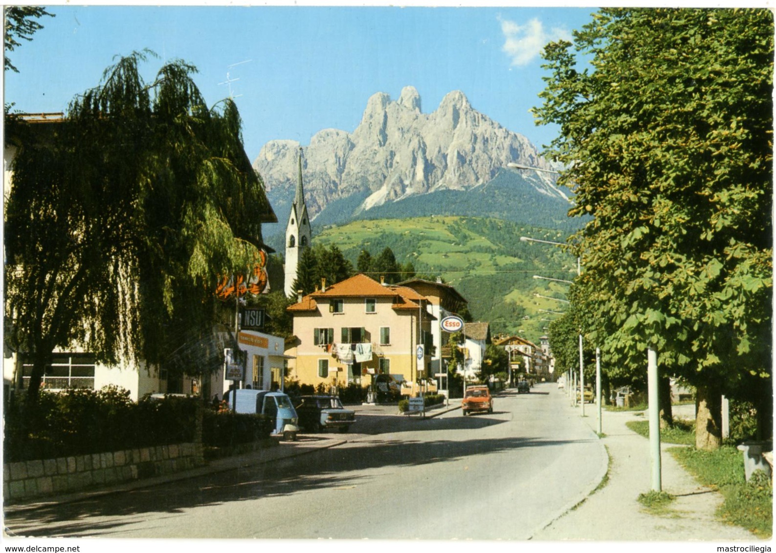 FIERA DI PRIMIERO SAN MARTINO DI CASTROZZA TRENTO  Dolomiti Sass Maor Insegne Esso Piaggio NSU Ape Car Prinz - Trento