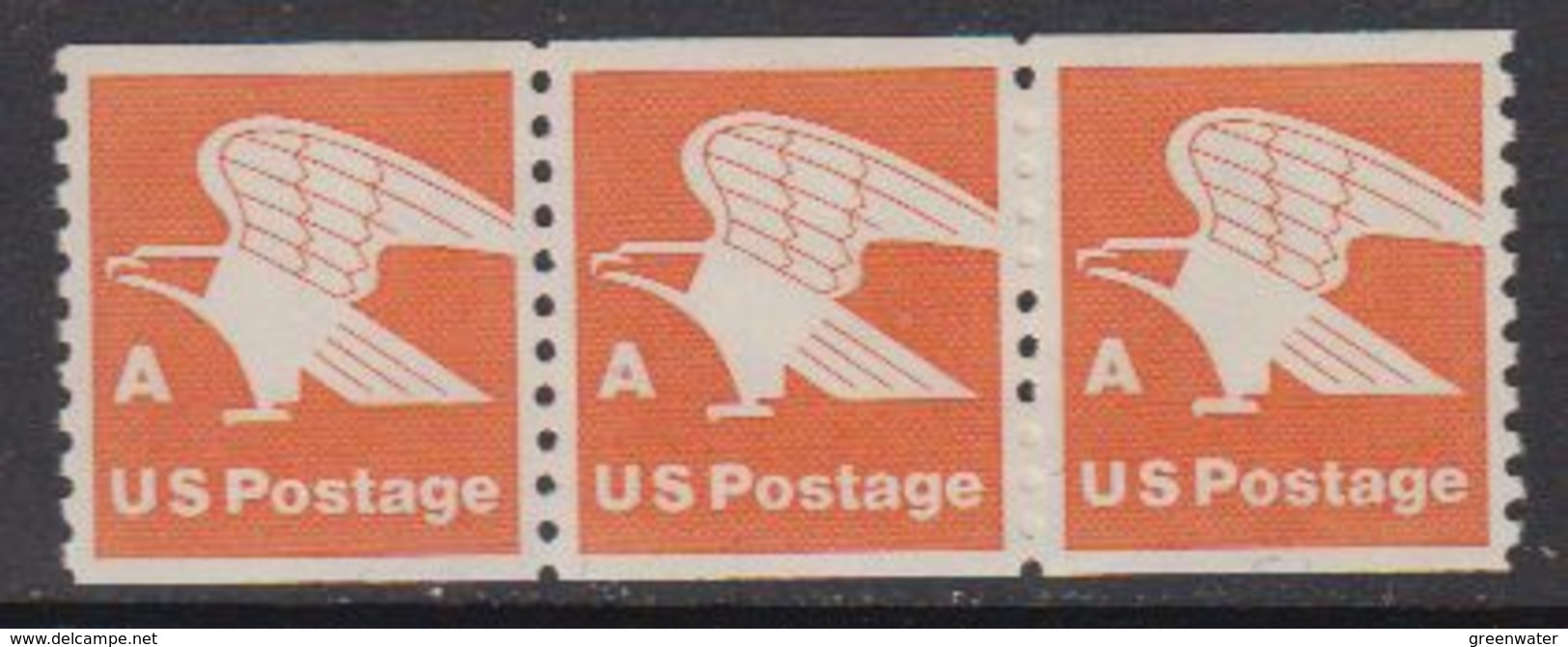 USA 1978 Eagle A 1v (coil, Strip Of 3) ** Mnh (41803E) - Ongebruikt