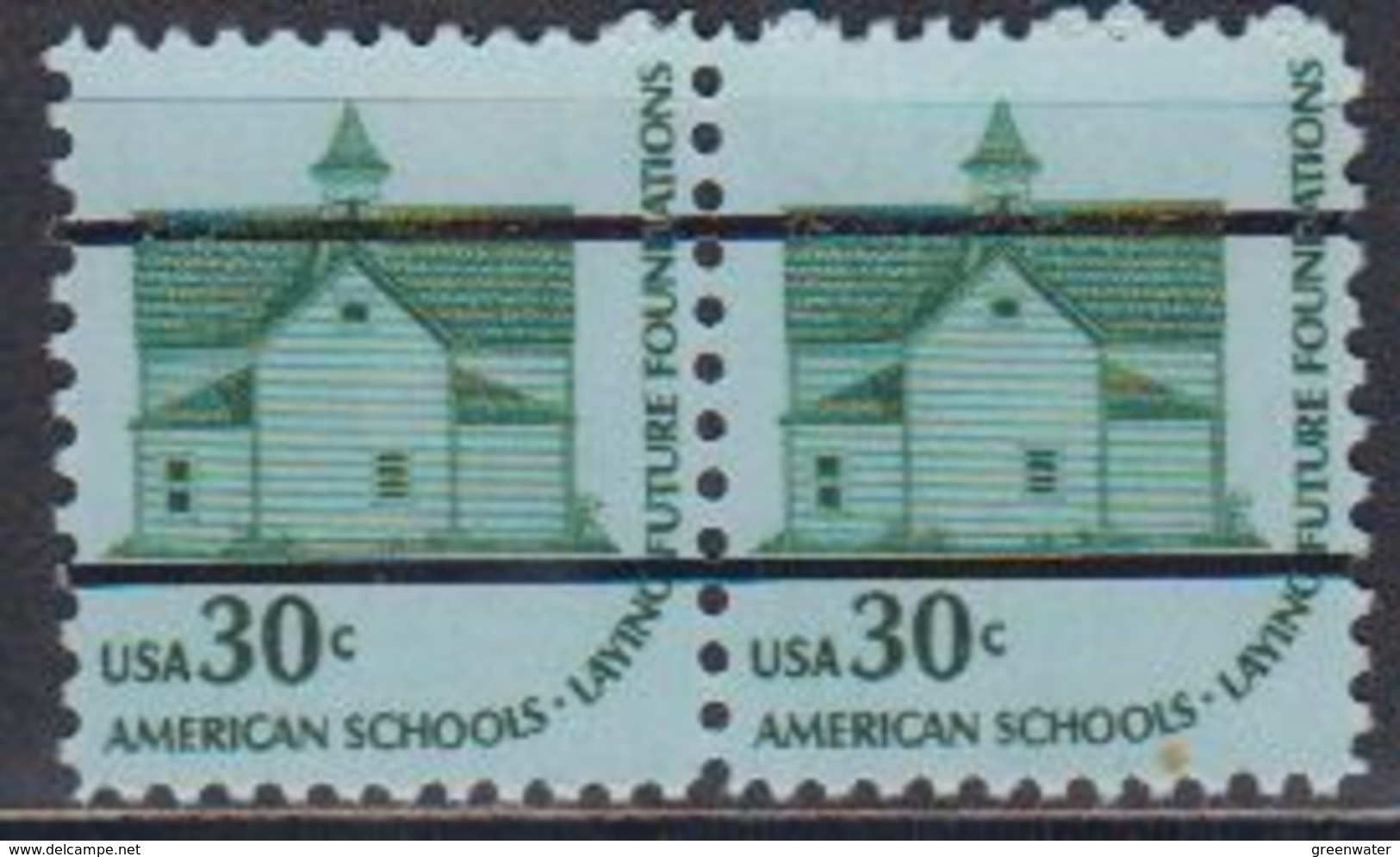 USA 1979 American Schools 1v Precancelled (pair) ** Mnh (41803G) - Ongebruikt