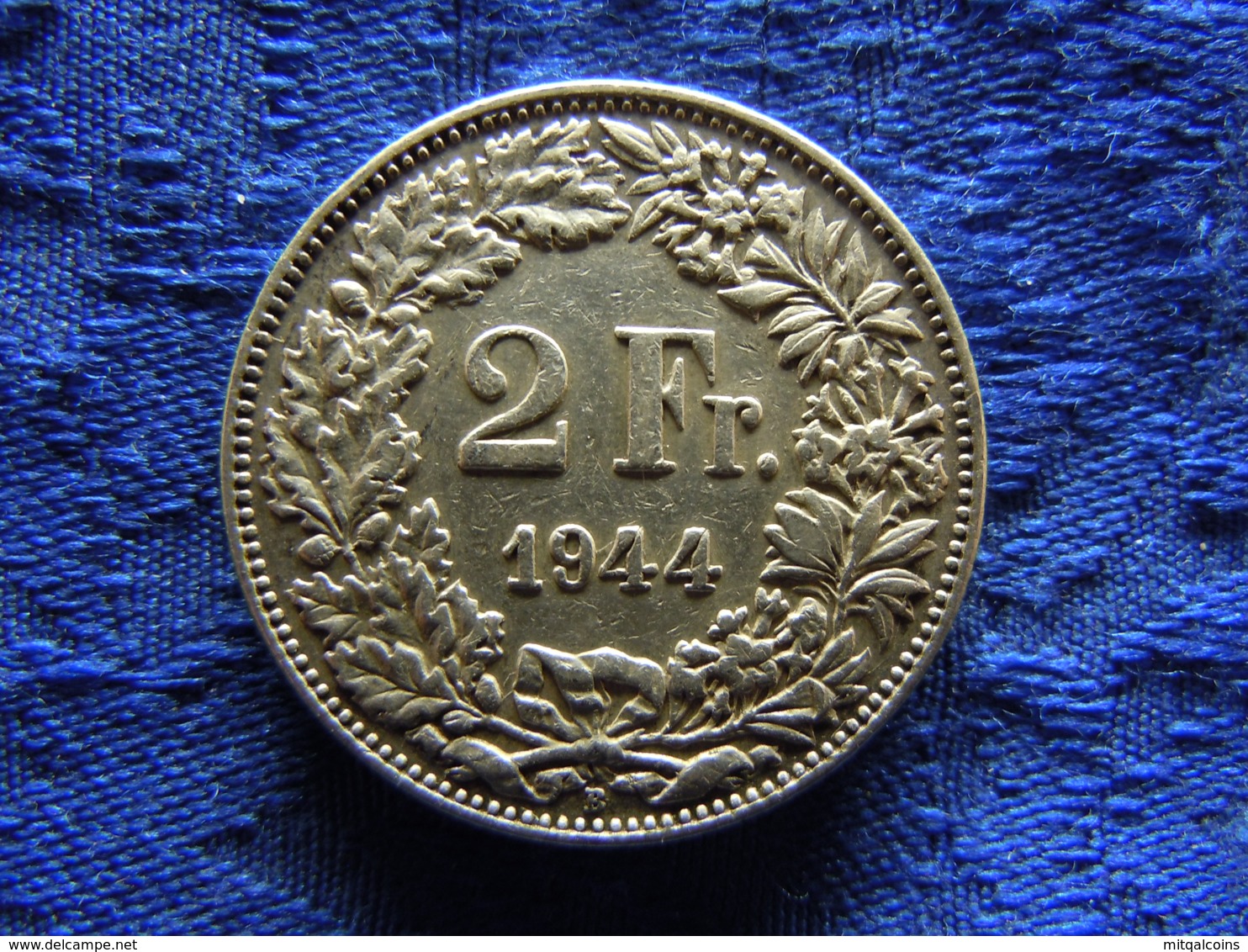 SWITZERLAND 2 FRANCS 1944, KM21 - Autres & Non Classés