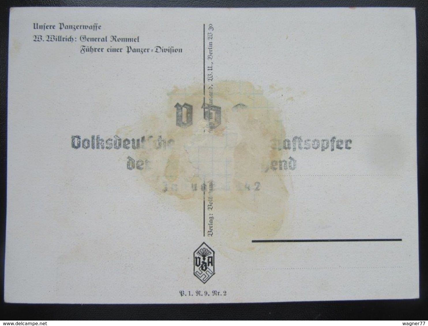 Postkarte Postcard Willrich - Propaganda - Wehrmacht - Beschädigt / Damaged - Erhaltung/condition II-III - Weltkrieg 1939-45