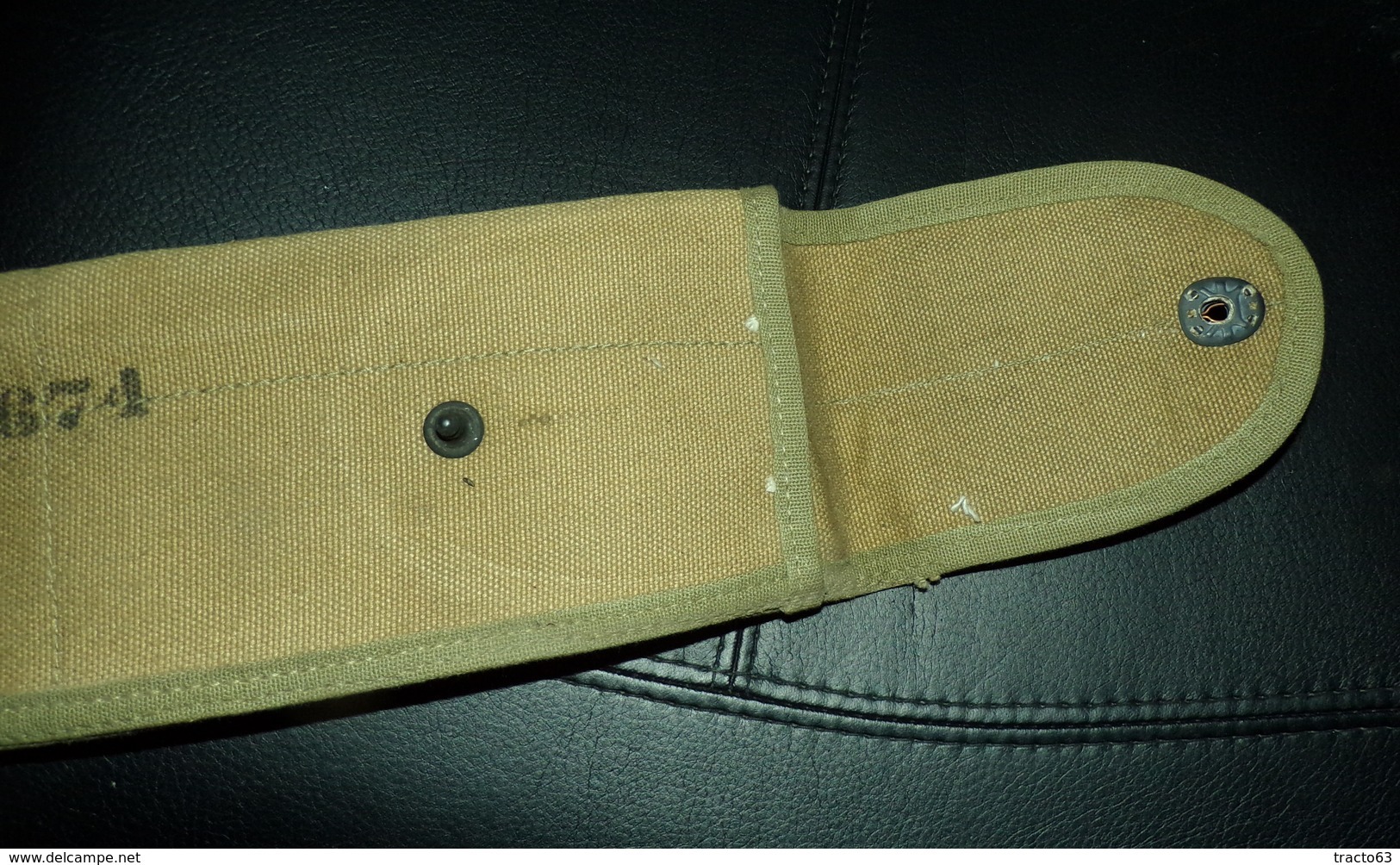 ARMEE AMERICAINE U.S : WWII ORIGINAL US ARMY BROWNING MACHINE GUN M9 SPARE BARREL CANVAS CASE , BON ETAT VOIR PHOTO . PO - Equipement