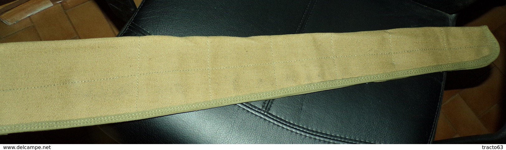 ARMEE AMERICAINE U.S : WWII ORIGINAL US ARMY BROWNING MACHINE GUN M9 SPARE BARREL CANVAS CASE , BON ETAT VOIR PHOTO . PO - Equipement